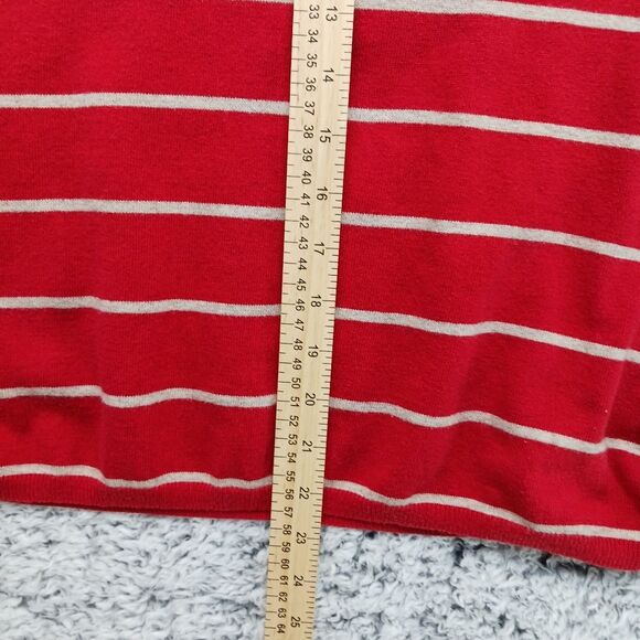 Banana Republic Womans XL Lightweight Long Sleeve Striped Sweater w/ Elbow Patch - Picture 6 of 12